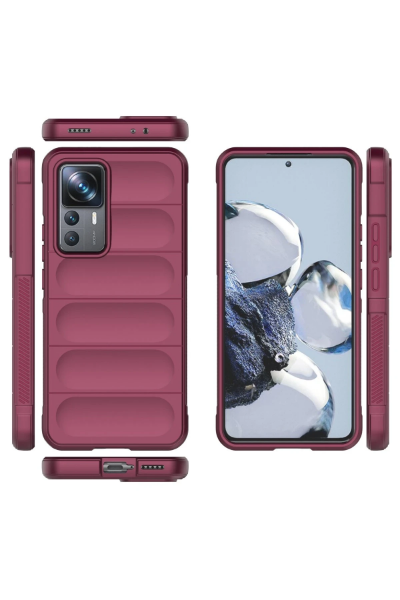 Newface Xiaomi Mi 12T Pro Kılıf Optimum Silikon - Bordo resmi