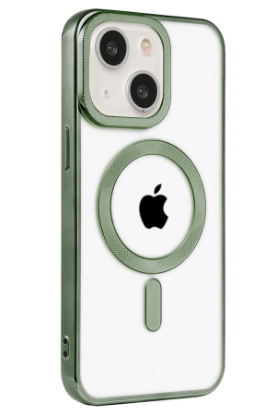 Newface iPhone 15 Kılıf Kronos Magsafe Kapak - Açık Yeşil resmi