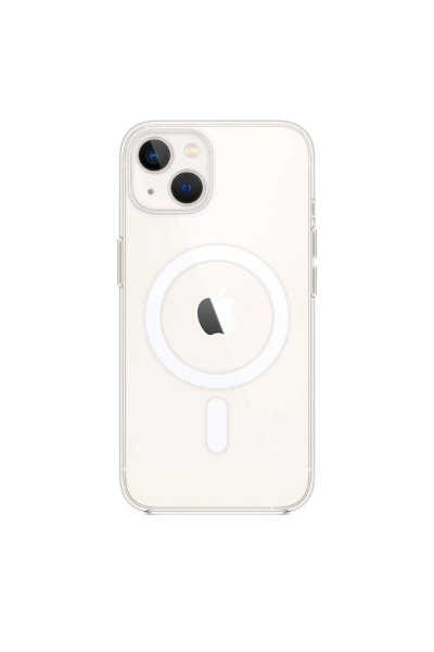 Newface iPhone 13 Mini Kılıf Magneticsafe Şeffaf Silikon - Şeffaf resmi