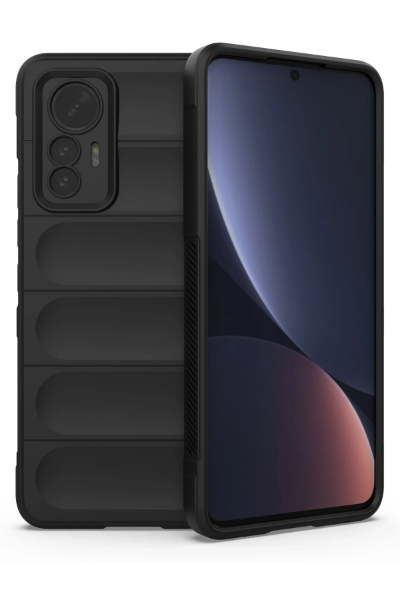 Newface Xiaomi Mi 12 Lite Kılıf Optimum Silikon - Siyah resmi