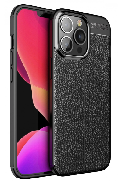 Newface iPhone 13 Pro Max Kılıf Auto Focus Kapak - Siyah resmi