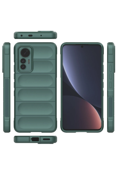 Newface Xiaomi Mi 12 Lite Kılıf Optimum Silikon - Koyu Yeşil resmi