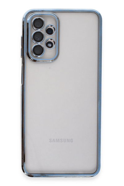 Newface Samsung Galaxy A23 4G Kılıf Razer Lensli Silikon - Açık Mavi resmi