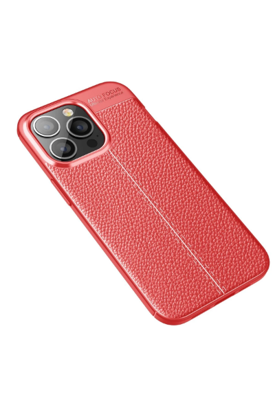 Newface iPhone 13 Pro Max Kılıf Auto Focus Kapak - Kırmızı resmi