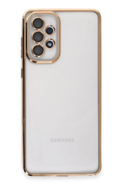 Newface Samsung Galaxy A33 5G Kılıf Razer Lensli Silikon - Gold resmi
