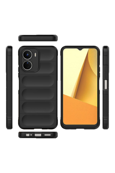Newface Vivo Y16 Kılıf Optimum Silikon - Siyah resmi