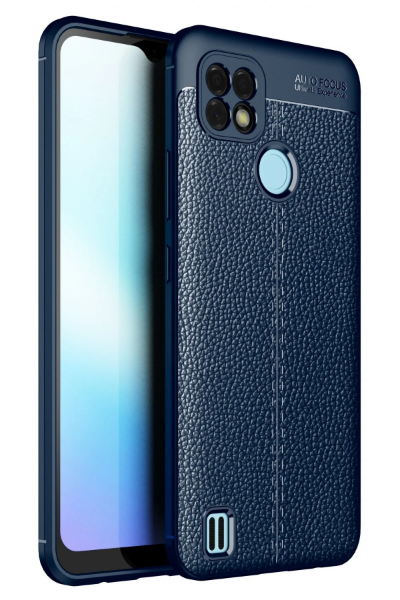 Newface Realme C25 Kılıf Auto Focus Kapak - Lacivert resmi