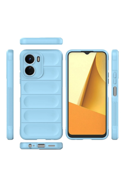 Newface Vivo Y16 Kılıf Optimum Silikon - Sky Blue resmi