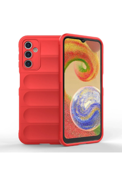 Newface Samsung Galaxy A14 4G Kılıf Optimum Silikon - Kırmızı resmi