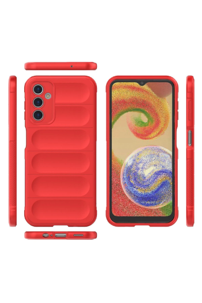 Newface Samsung Galaxy A14 4G Kılıf Optimum Silikon - Kırmızı resmi