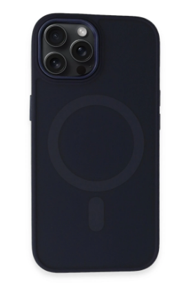 Newface iPhone 15 Pro Kılıf Oslo Magsafe Kapak - Lacivert resmi