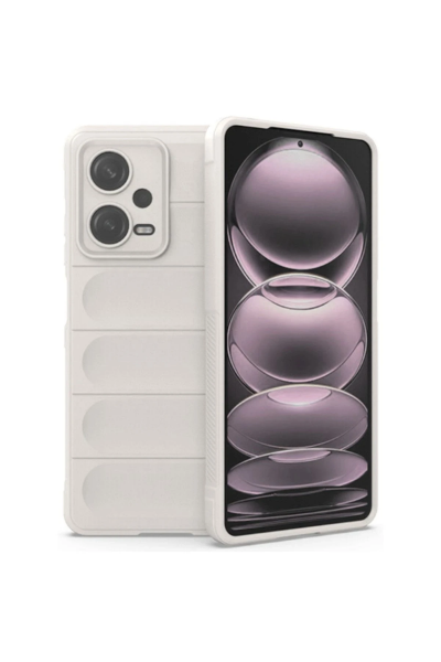 Newface Xiaomi Redmi Note 12 4G Kılıf Optimum Silikon - Krem resmi