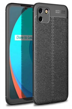 Newface Realme C11 Kılıf Auto Focus Kapak - Siyah resmi