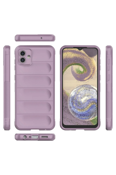 Newface Samsung Galaxy A04E Kılıf Optimum Silikon - Mor resmi