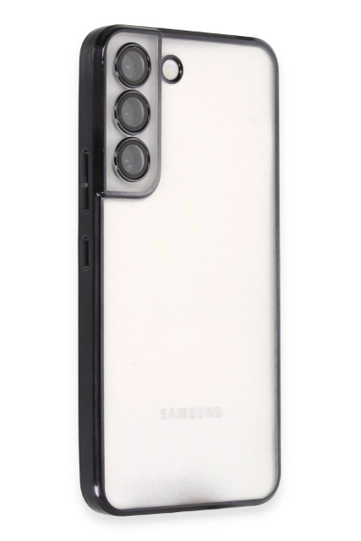 Newface Samsung Galaxy S22 Kılıf Razer Lensli Silikon - Siyah resmi