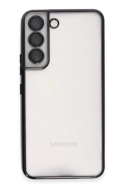 Newface Samsung Galaxy S22 Kılıf Razer Lensli Silikon - Siyah resmi