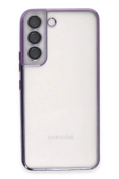 Newface Samsung Galaxy S22 Kılıf Razer Lensli Silikon - Mor resmi