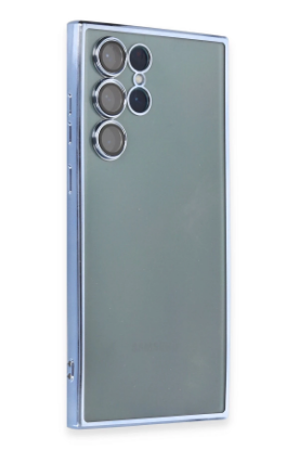 Newface Samsung Galaxy S22 Ultra Kılıf Razer Lensli Silikon - Açık Mavi resmi