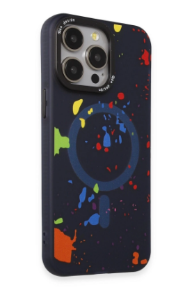 Joko iPhone 14 Pro Colorful Magsafe Kapak - Lacivert resmi
