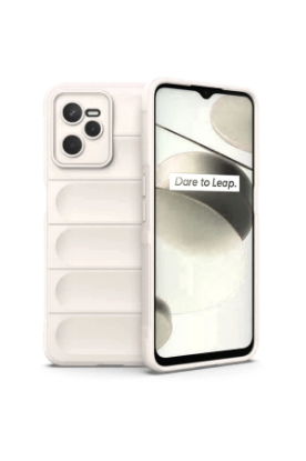 Newface Realme C35 Kılıf Optimum Silikon - Krem resmi