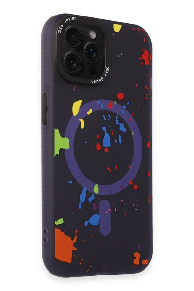 Joko iPhone 14 Pro Colorful Magsafe Kapak - Derin Mor resmi