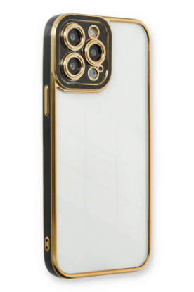 Newface iPhone 13 Pro Kılıf Liva Lens Silikon - Siyah resmi