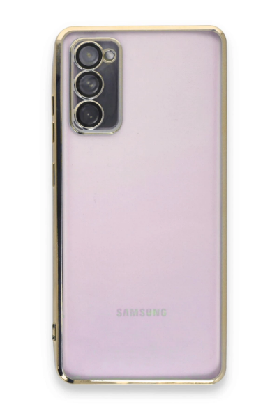 Newface Samsung Galaxy S20 FE Kılıf Razer Lensli Silikon - Gold resmi