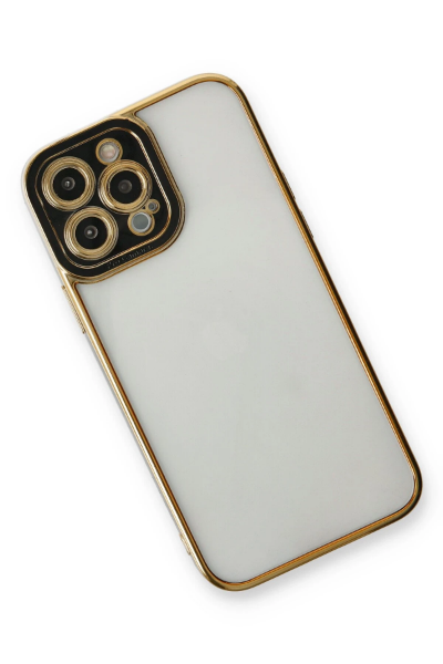 Newface iPhone 13 Pro Kılıf Liva Lens Silikon - Siyah resmi