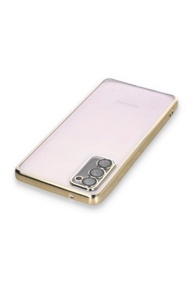 Newface Samsung Galaxy S20 FE Kılıf Razer Lensli Silikon - Gold resmi