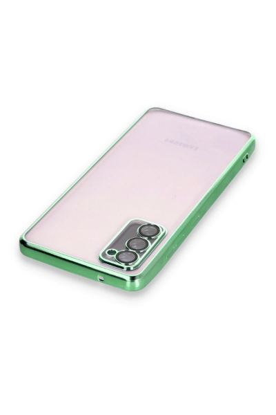Newface Samsung Galaxy S20 FE Kılıf Razer Lensli Silikon - Yeşil resmi