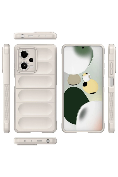 Newface Xiaomi Poco X5 5G Kılıf Optimum Silikon - Krem resmi