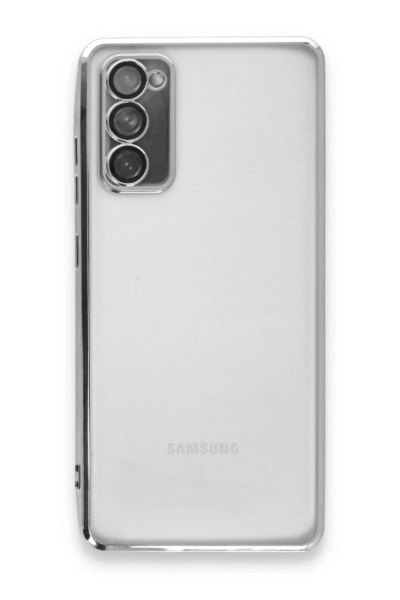 Newface Samsung Galaxy S20 FE Kılıf Razer Lensli Silikon - Gümüş resmi