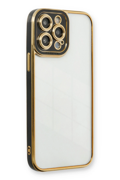 Newface iPhone 13 Pro Max Kılıf Liva Lens Silikon - Siyah resmi