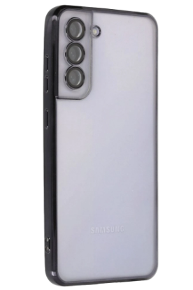 Newface Samsung Galaxy S21 FE Kılıf Razer Lensli Silikon - Siyah resmi