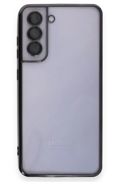 Newface Samsung Galaxy S21 FE Kılıf Razer Lensli Silikon - Siyah resmi