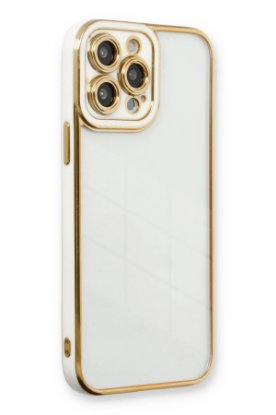 Newface iPhone 13 Pro Max Kılıf Liva Lens Silikon - Beyaz resmi