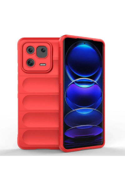 Newface Xiaomi Mi 13 Kılıf Optimum Silikon - Kırmızı resmi