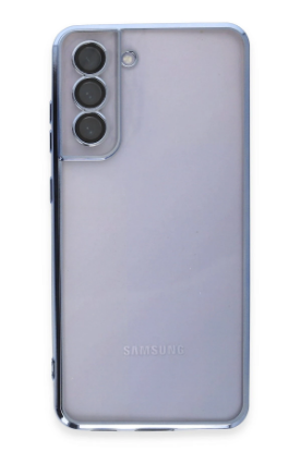 Newface Samsung Galaxy S21 FE Kılıf Razer Lensli Silikon - Açık Mavi resmi
