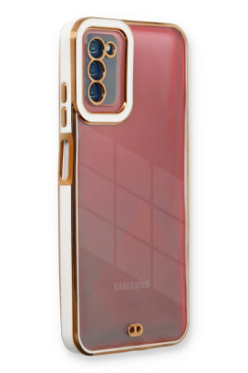 Newface Samsung Galaxy A03S Kılıf Liva Lens Silikon - Beyaz resmi