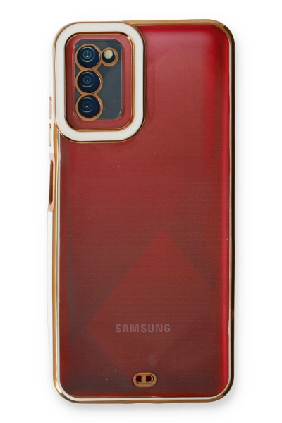 Newface Samsung Galaxy A03S Kılıf Liva Lens Silikon - Beyaz resmi