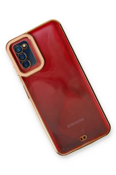 Newface Samsung Galaxy A03S Kılıf Liva Lens Silikon - Rose resmi