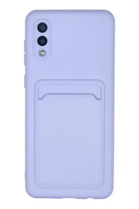 Newface Samsung Galaxy A02 Kılıf Kelvin Kartvizitli Silikon - Lila resmi