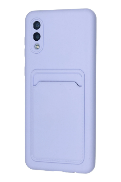 Newface Samsung Galaxy A02 Kılıf Kelvin Kartvizitli Silikon - Lila resmi
