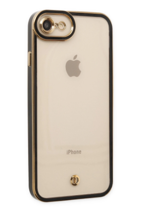 Newface iPhone 7 Kılıf Liva Lens Silikon - Siyah resmi