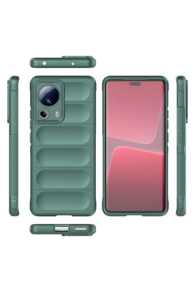 Newface Xiaomi Mi 13 Lite Kılıf Optimum Silikon - Koyu Yeşil resmi