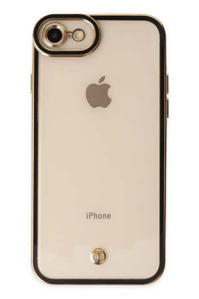 Newface iPhone 7 Kılıf Liva Lens Silikon - Siyah resmi