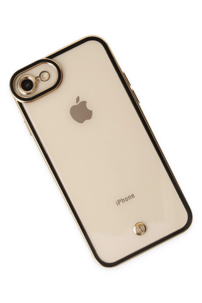 Newface iPhone 7 Kılıf Liva Lens Silikon - Siyah resmi