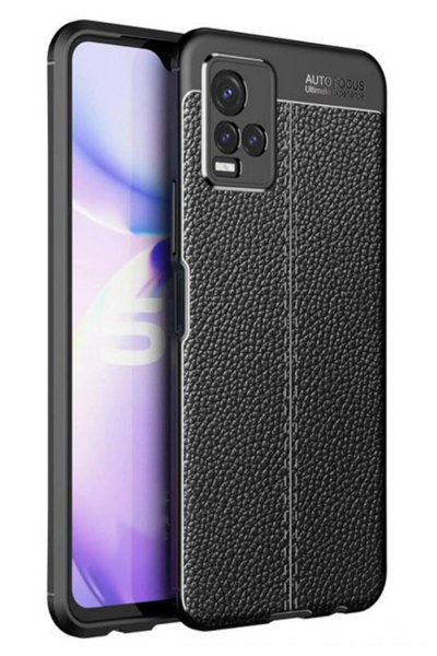 Newface Vivo Y21S Kılıf Auto Focus Kapak - Siyah resmi