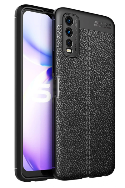 Newface Vivo Y11S Kılıf Auto Focus Kapak - Siyah resmi