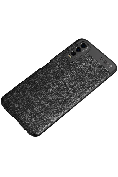 Newface Vivo Y11S Kılıf Auto Focus Kapak - Siyah resmi